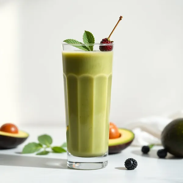 Smoothie Vert Detox Avocat et Lait de Cannabis