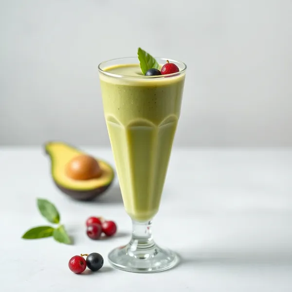 Smoothie Verde Detox de Abacate e Kefir