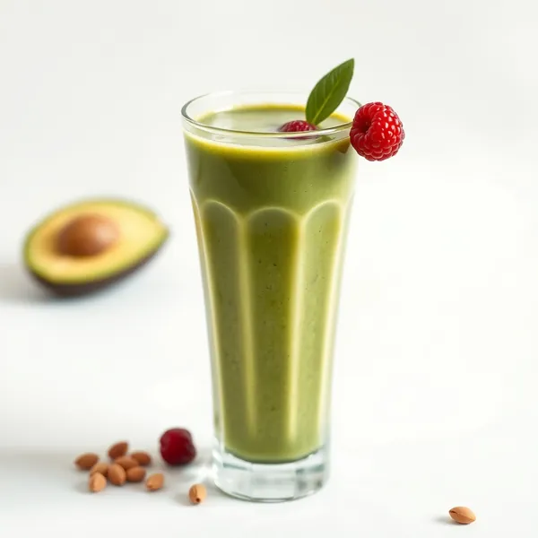 Green Detox Avocado Pistachio Milk Smoothie