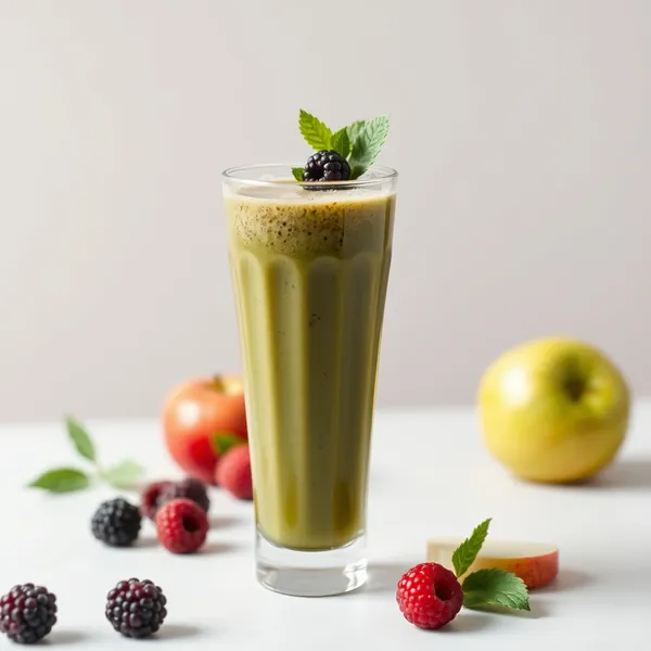 Smoothie Vert Detox de Mûre et Pomme