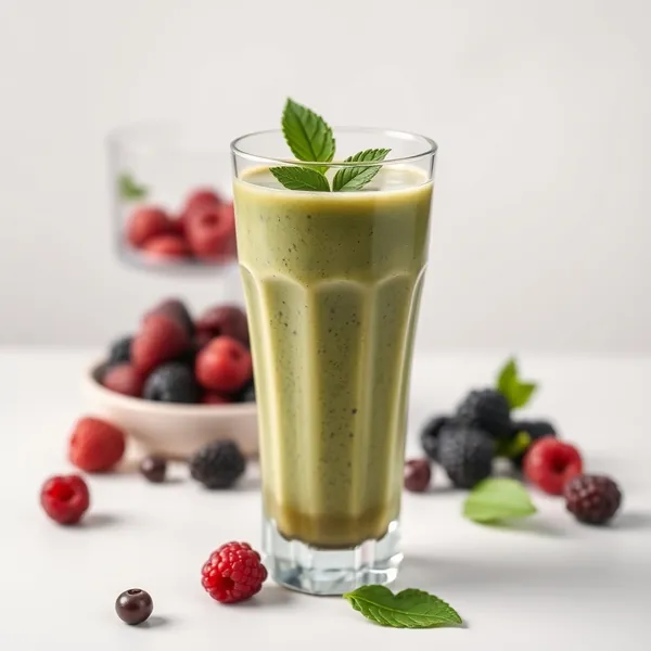 Green Detox Blackberry Pea Milk Smoothie