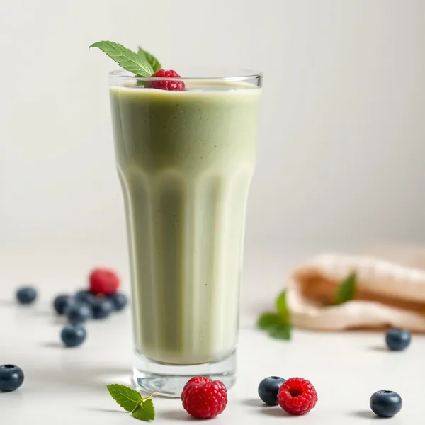 Smoothie Vert Détox aux Myrtilles et Lait d'Épeautre