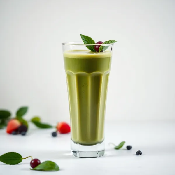 Smoothie Vert Détox au Cacao et Yogourt Grec