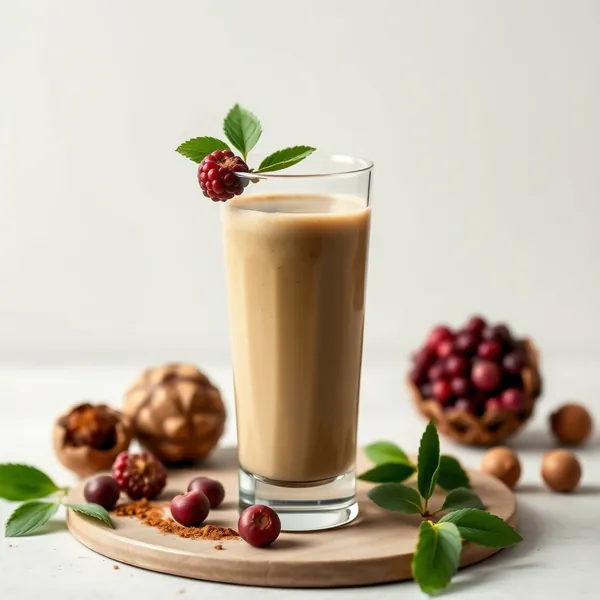 Smoothie Vert Détox au Cacao et Lait de Noisette