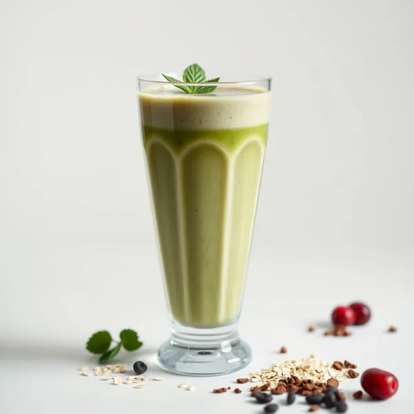 Smoothie Vert Détox au Cacao et Lait d'Avoine