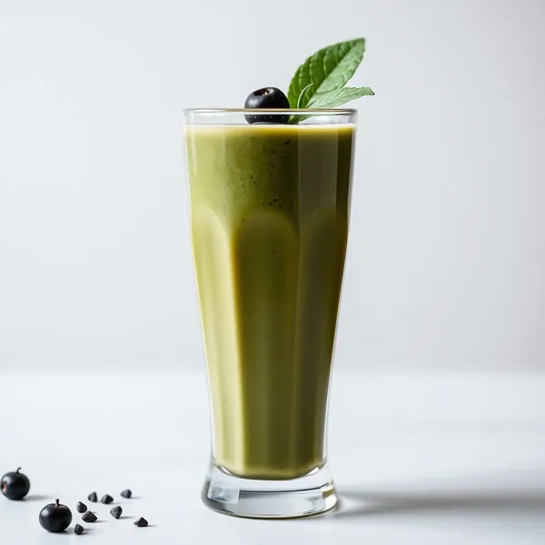 Smoothie Verde Desintoxicante de Cacau e Leite de Soja