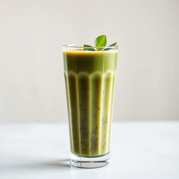 Smoothie Verde Detox com Sementes de Chia e Café Frio