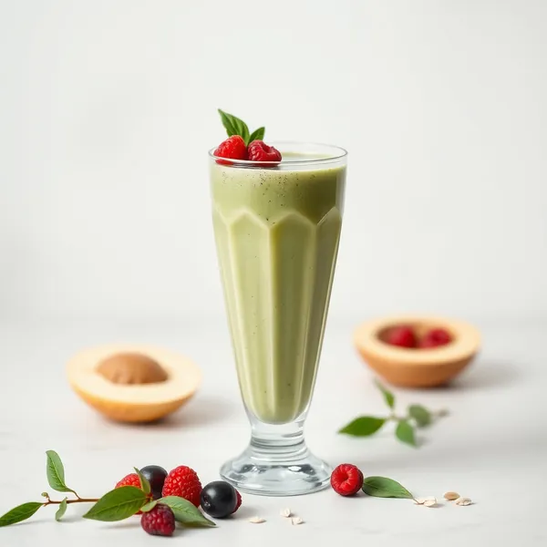 Smoothie Vert Detox aux Graines de Chia et Lait d'Avoine