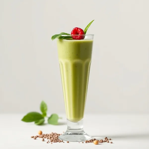 Smoothie Vert Detox de Chia et Lait de Pois