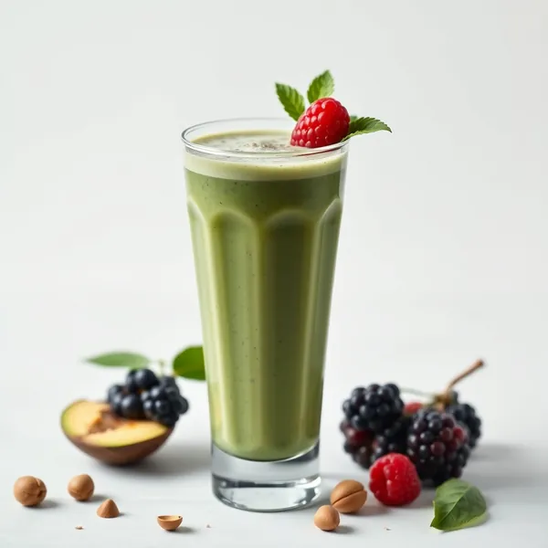 Green Detox Chia Seed Pistachio Milk Smoothie
