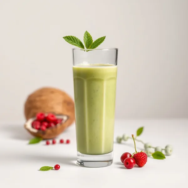 Smoothie Vert Détox au Coco et Pois