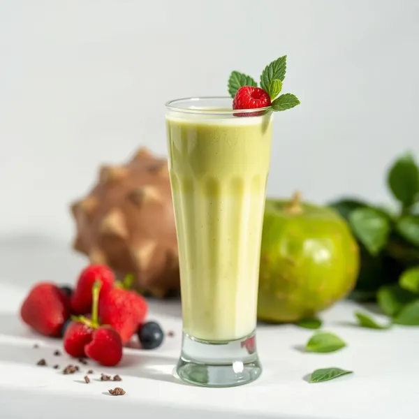 Smoothie Verde Detox con Latte di Riso e Cocco