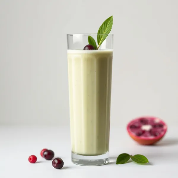 Grüner Entgiftungs-Dragonfruit-Kefir-Milch-Smoothie