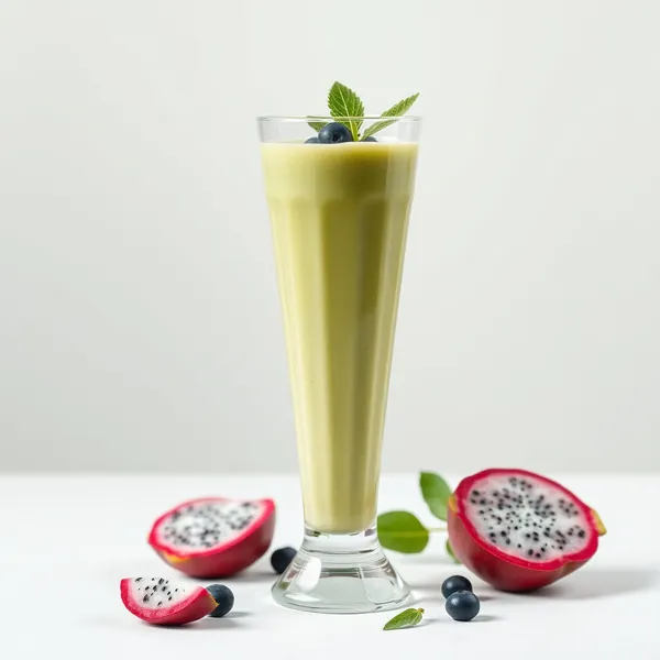 Green Detox Dragonfruit Pea Milk Smoothie