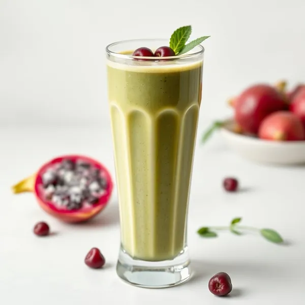 Grüner Detox Dragonfruit Dinkelmilch Smoothie