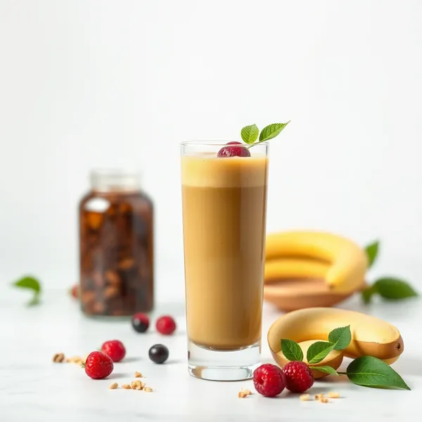 Smoothie Verde Detox allo Zenzero e Caffè Freddo