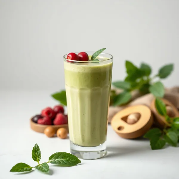Smoothie Vert Détox au Gingembre et Noisette