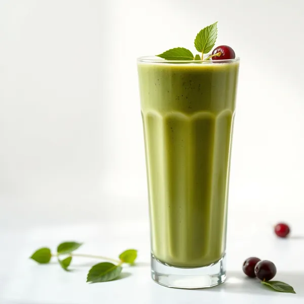 Smoothie Verde Detox de Gengibre e Matcha