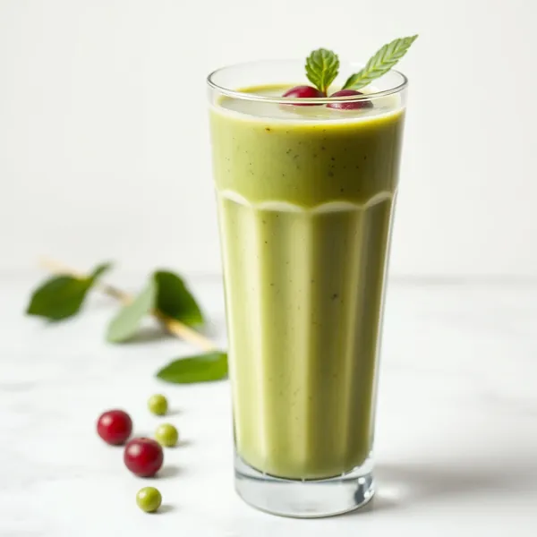 Green Detox Ginger Pea Milk Smoothie