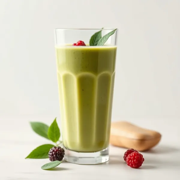 Smoothie Verde Detox allo Zenzero con Latte di Farina d'Avena