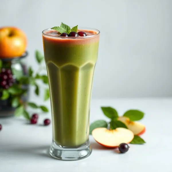 Smoothie Vert Detox de Baies de Goji et Pomme