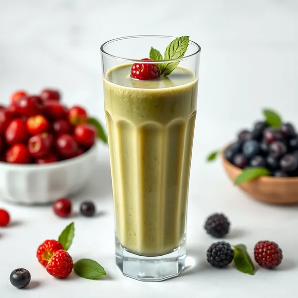 Smoothie Vert Detox Baie Goji Lait d'Anacardier