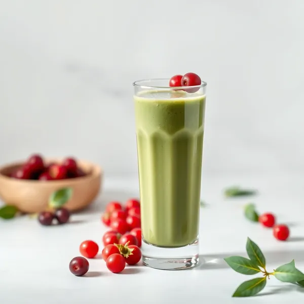 Grüner Detox Goji-Beeren Hanfmilch-Smoothie