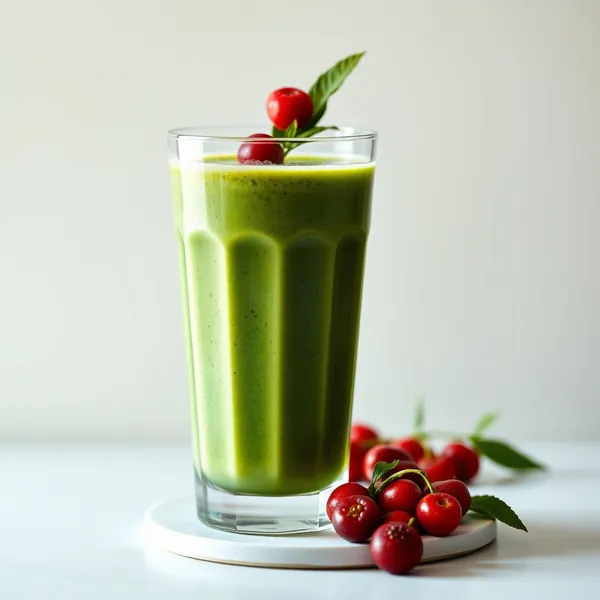 Green Detox Goji Berry Macadamia Milk Smoothie