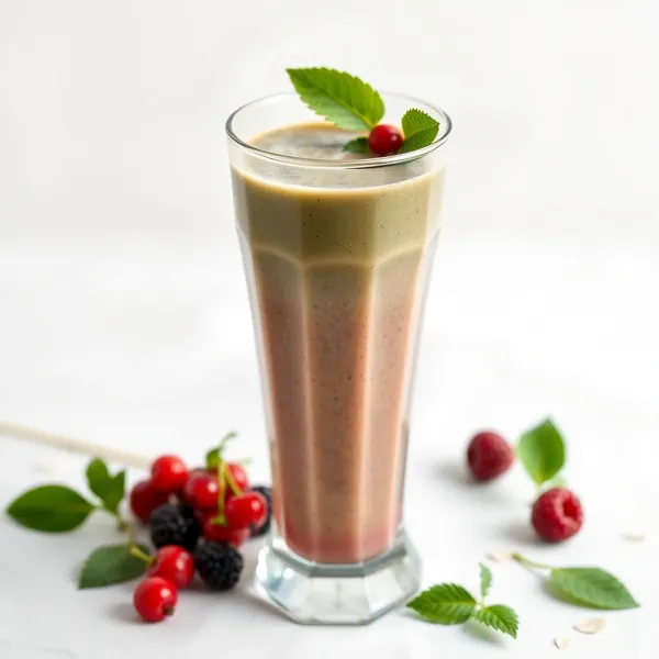 Smoothie Verde Desintoxicante de Baga Goji e Leite de Aveia