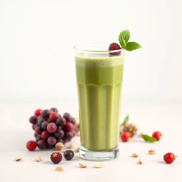 Smoothie Verde Desintoxicante de Baya Goji y Leche de Pistacho