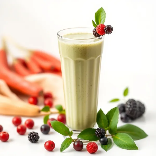 Smoothie Verde Detox di Goji e Riso