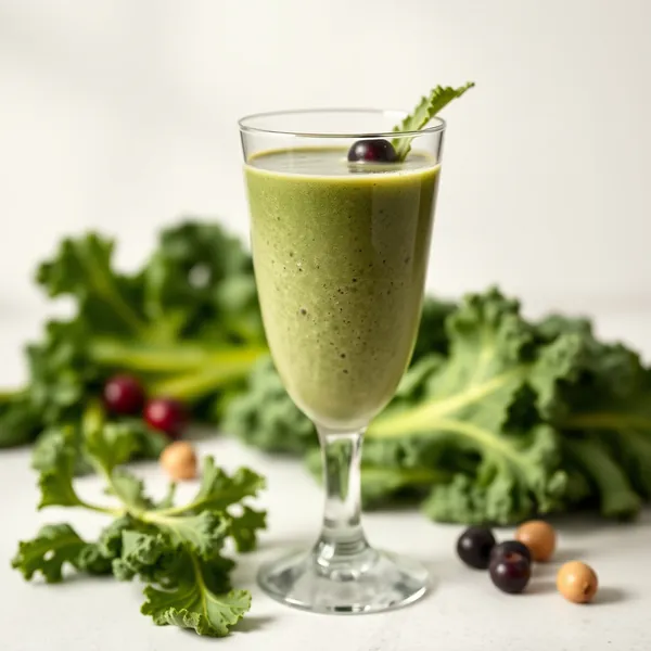 Smoothie Detox de Chou Frisé et Lait de Noisette