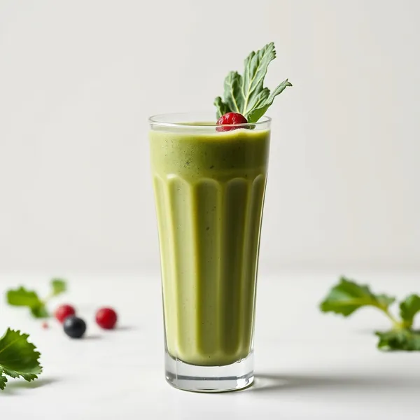 Green Detox Kale Kefir Milk Smoothie
