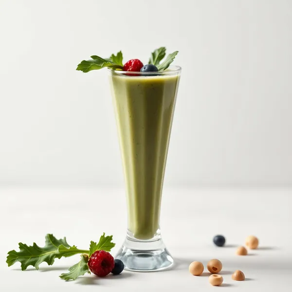 Smoothie Desintoxicante de Couve e Leite de Macadamia