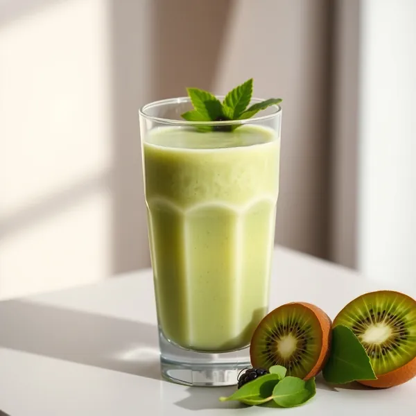 Smoothie Vert Détox Kiwi et Pois