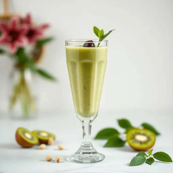 Smoothie Verde Desintoxicante de Kiwi e Pistache