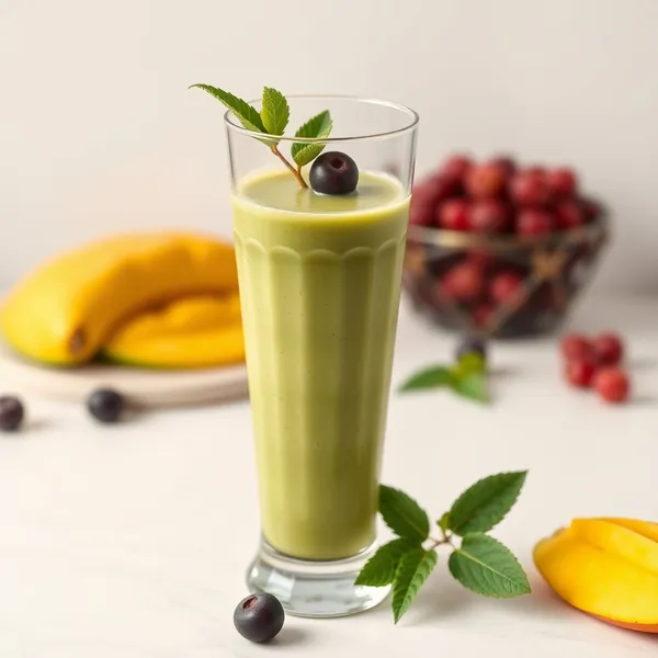 Smoothie Vert Detox à la Mangue et au Thé Matcha