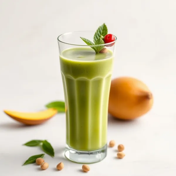 Grüner Detox Mango Pistazien Smoothie