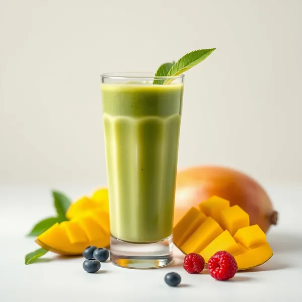 Smoothie Verde Detox al Mango e Latte di Riso
