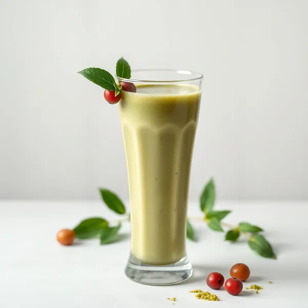 Smoothie Vert Detox Matcha et Lait de Noisette