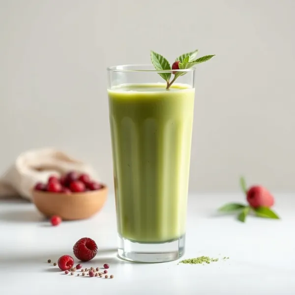 Smoothie Vert Detox Matcha Lait de Cannabis