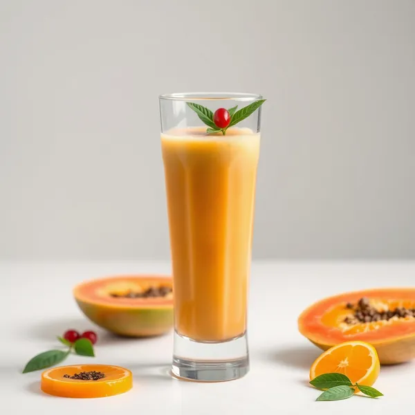 Smoothie Vert Detox à la Papaye et à l'Orange