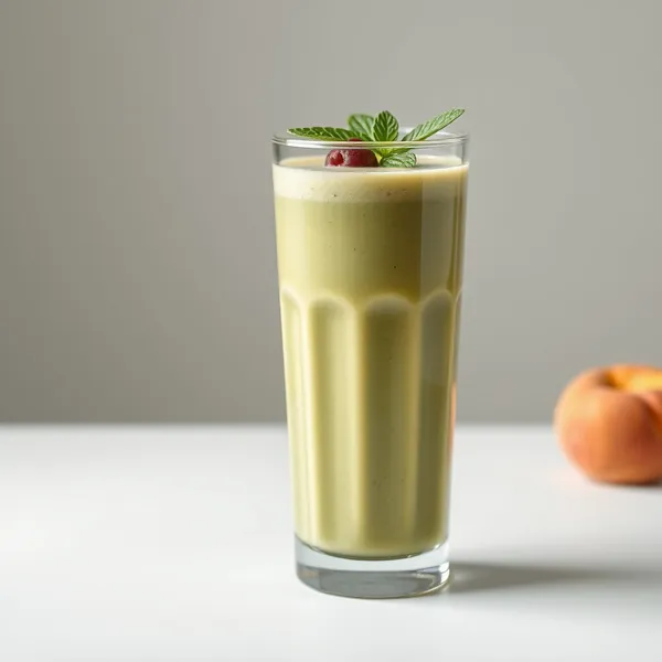 Smoothie Vert Détox Pêche Noisette