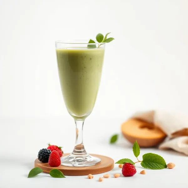 Smoothie Vert Détox au Beurre de Cacahuète et Kefir