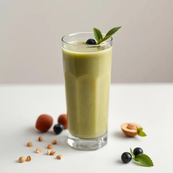 Green Detox Peanut Butter Macadamia Milk Smoothie