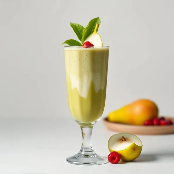 Smoothie Vert Détox à la Poire et au Yaourt Grec