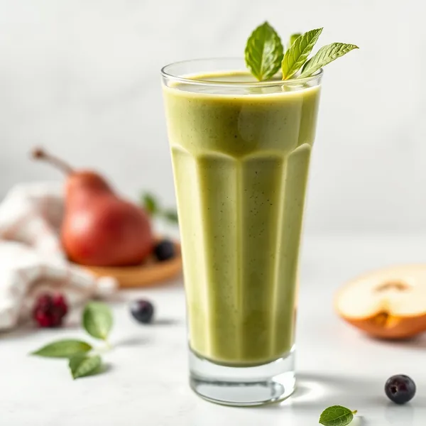 Smoothie Vert Detox à la Poire et Matcha