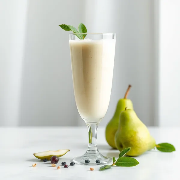Smoothie Verde Detox de Pera com Leite de Espelta