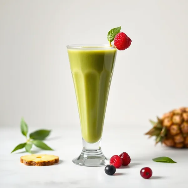 Smoothie Vert Detox à l'Ananas et Matcha