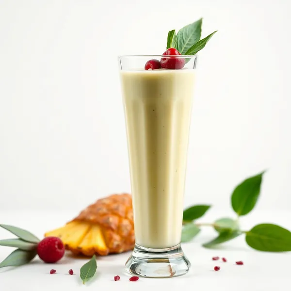 Smoothie Verde Desintoxicante de Piña y Leche de Arroz